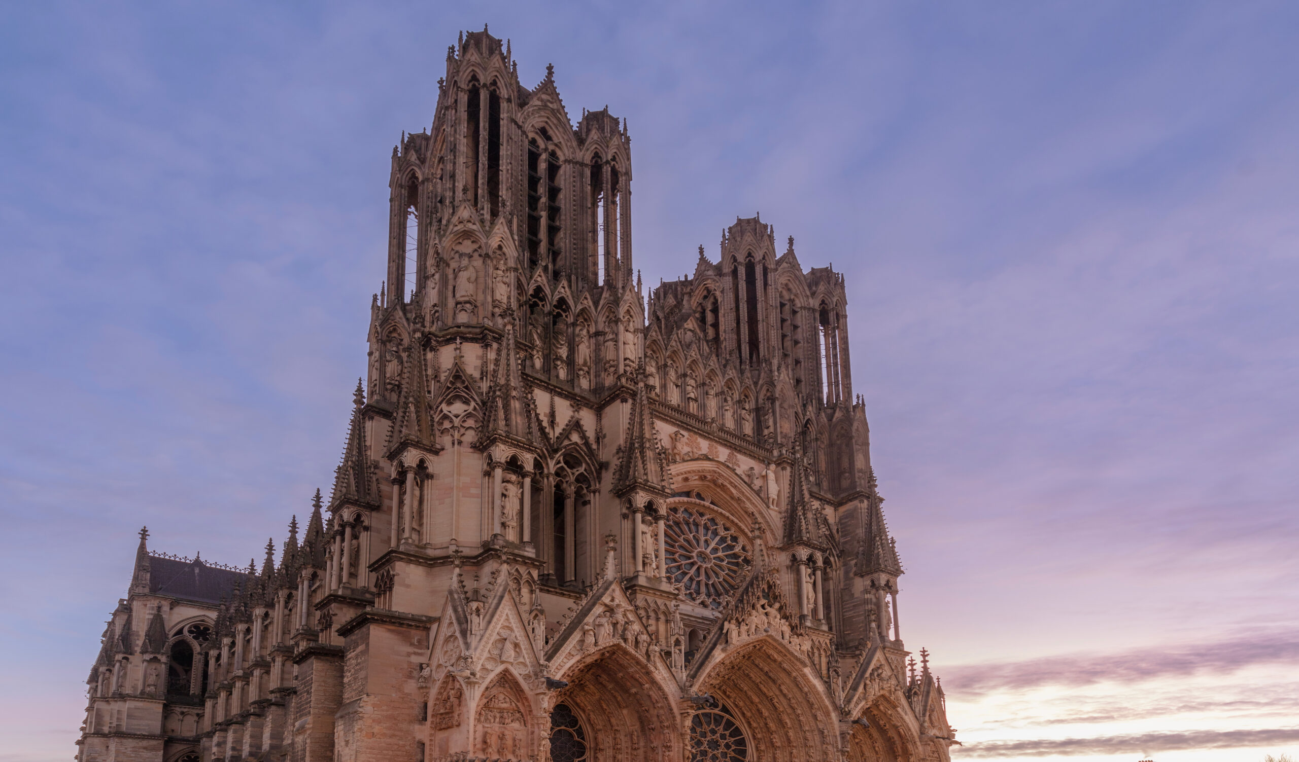 Notre-Dame Cathedral in Reims is a Roman Catholic cathedral located in Reims, in the French department of Marne in the Grand Est region.